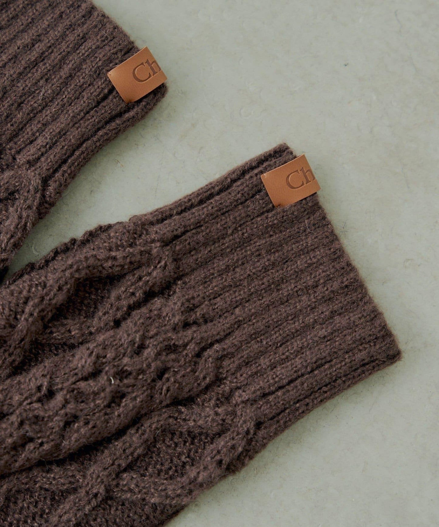 麻花編織護腿套