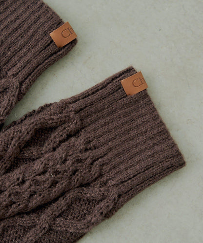 麻花編織護腿套