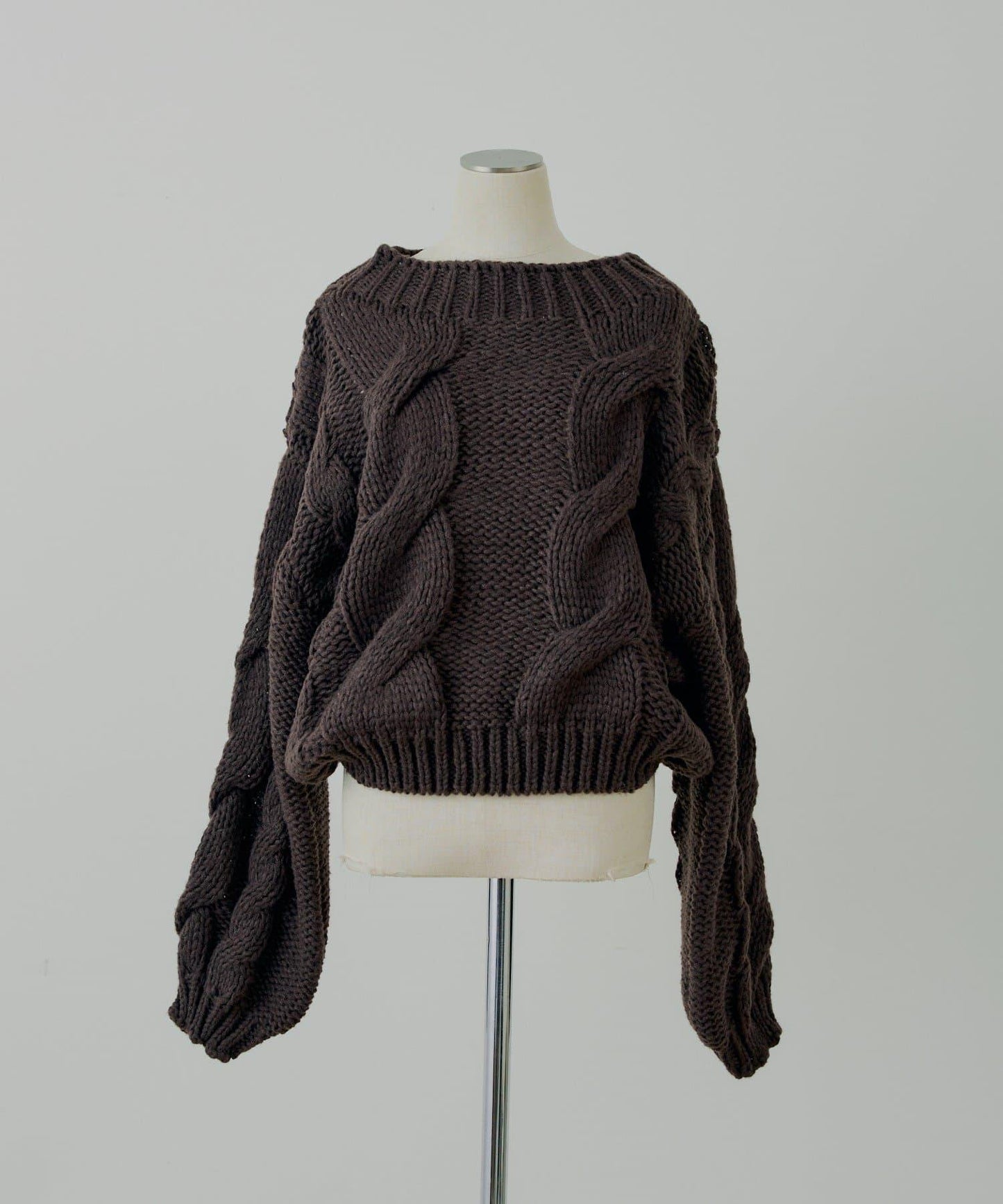 寬鬆大號麻花針織衫