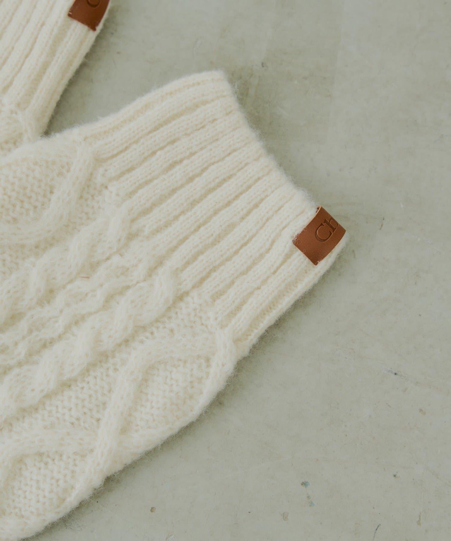 麻花編織護腿套