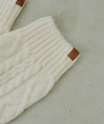 麻花編織護腿套