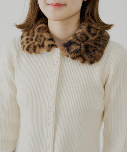 可拆卸毛領修身上衣【SALON by Chico】