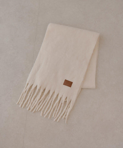 寬大流蘇加厚圍巾