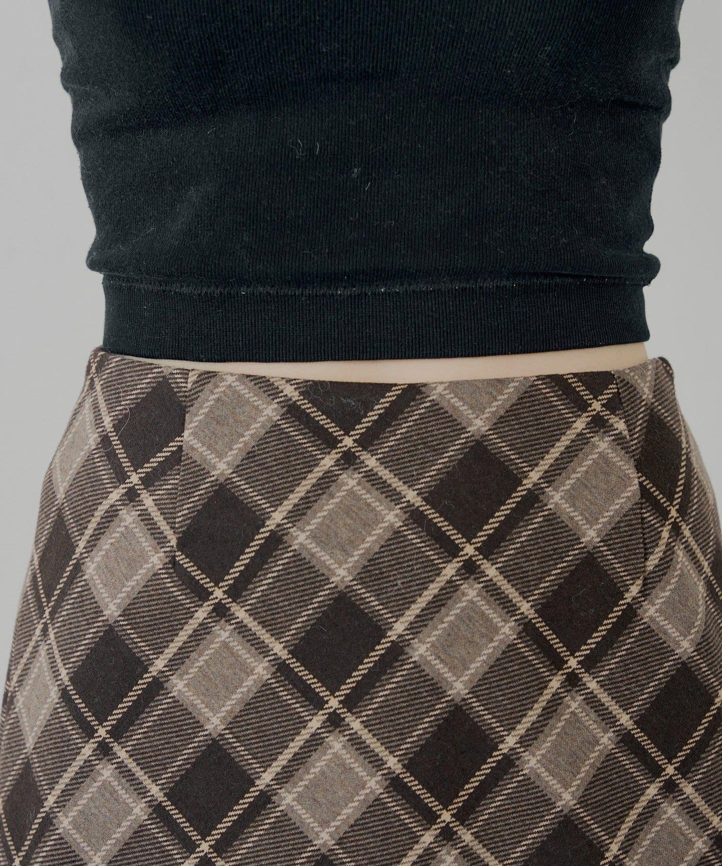 下襬毛絨緊身迷你裙