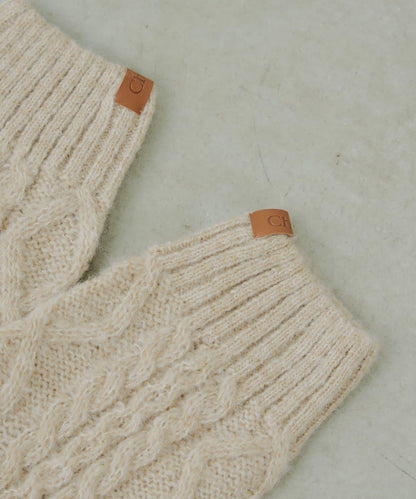 麻花編織護腿套