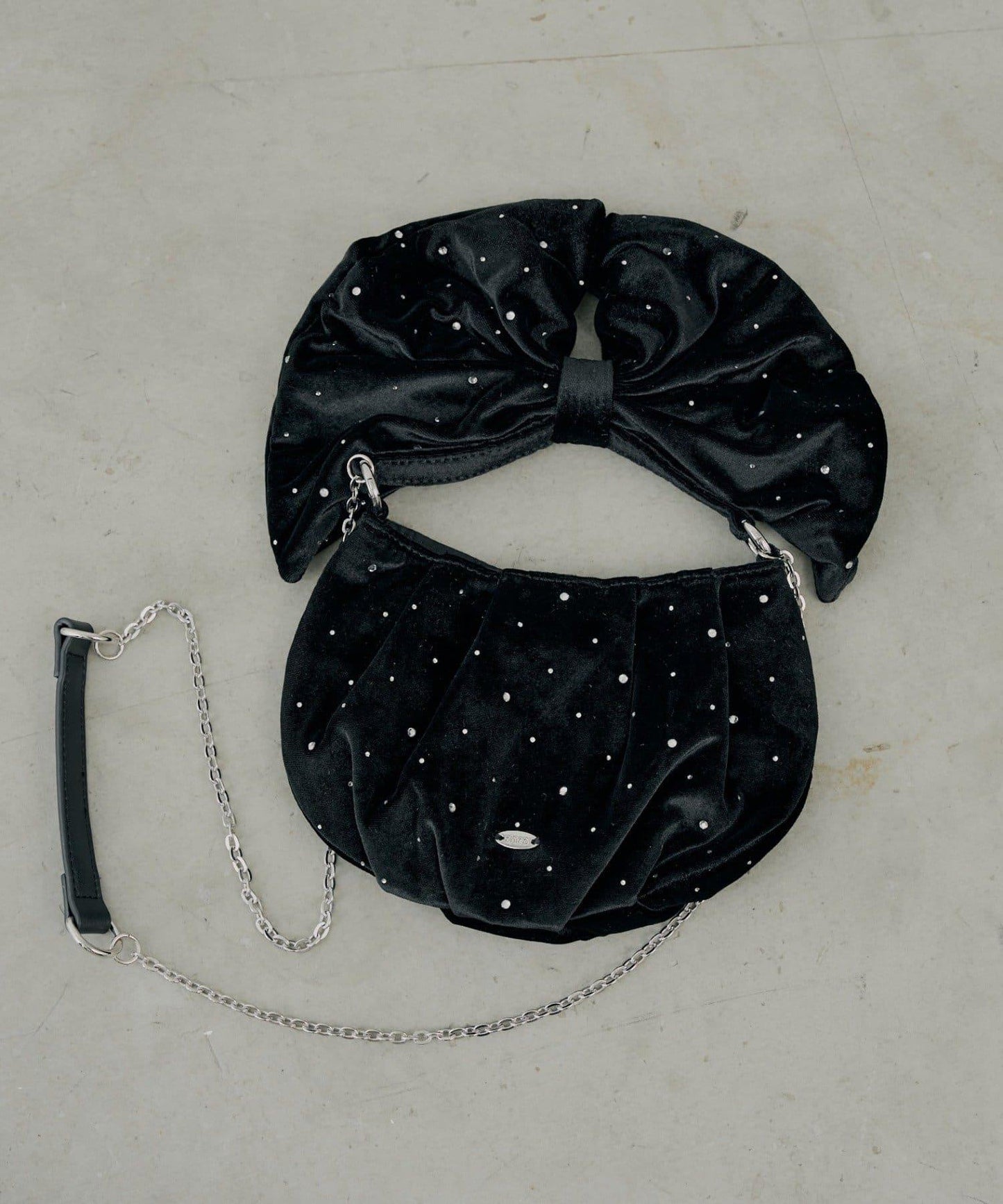 【SALON by Chico】水晶裝飾蝴蝶結單肩包