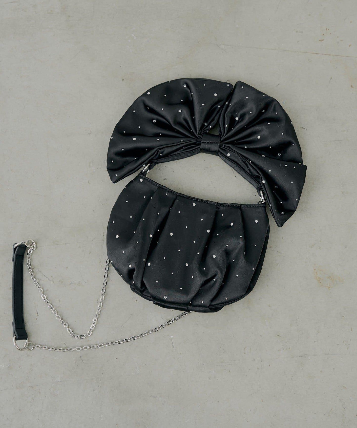 【SALON by Chico】水晶裝飾蝴蝶結單肩包