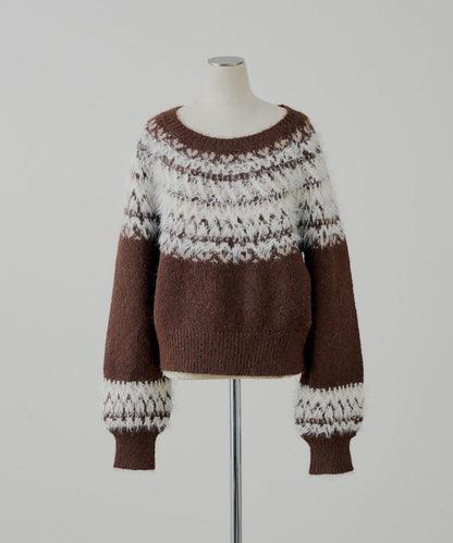 北歐風格寬鬆針織衫