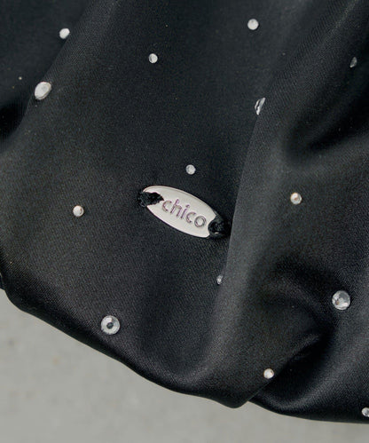 【SALON by Chico】水晶裝飾蝴蝶結單肩包