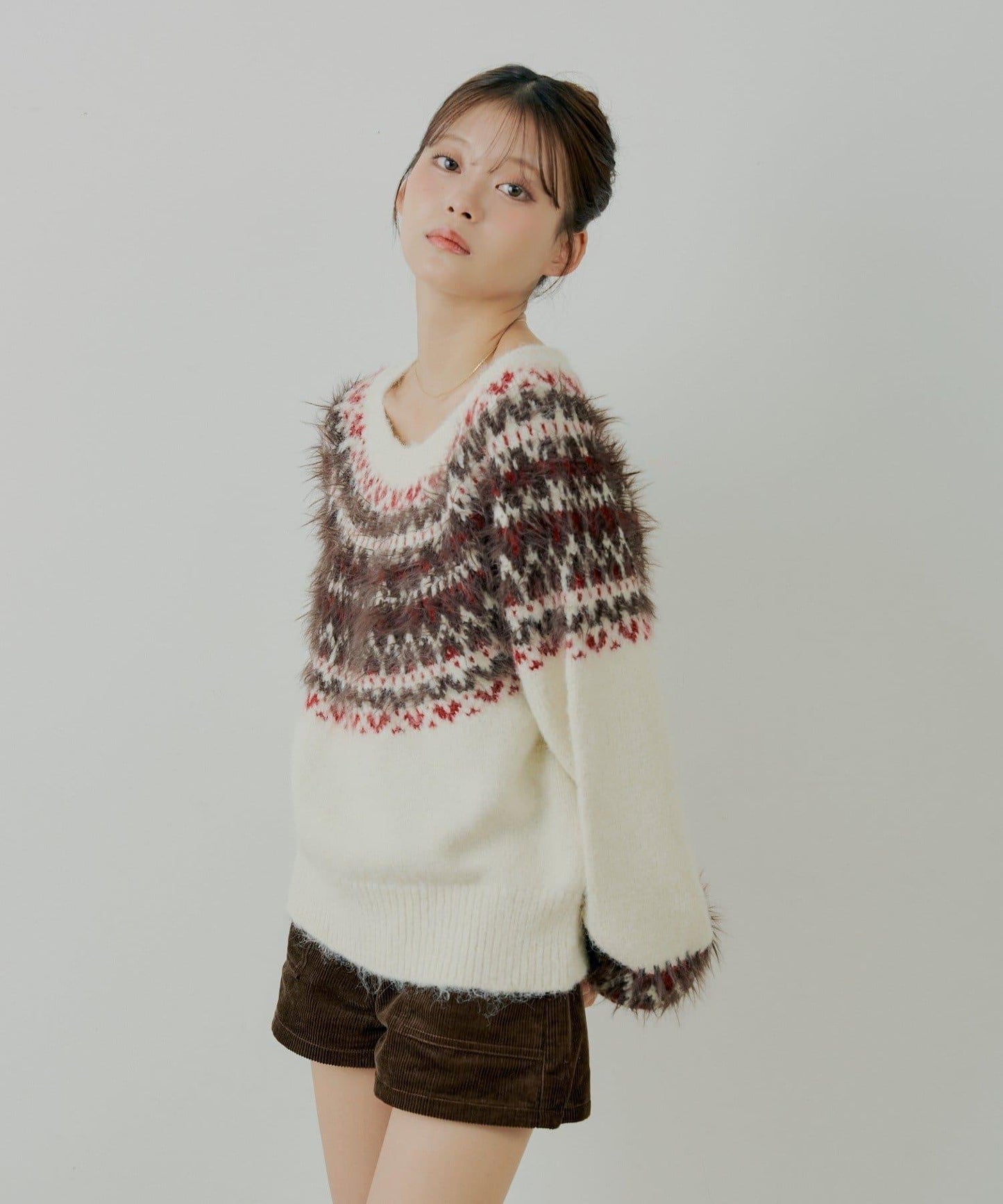 北歐風格寬鬆針織衫