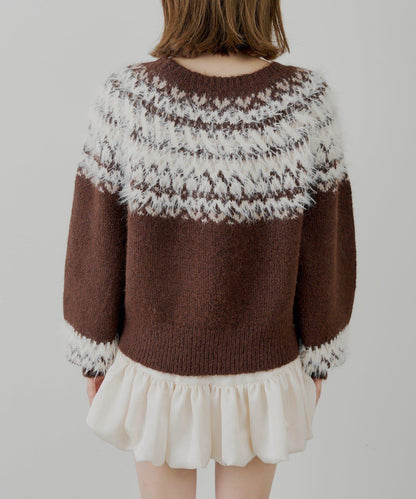 北歐風格寬鬆針織衫