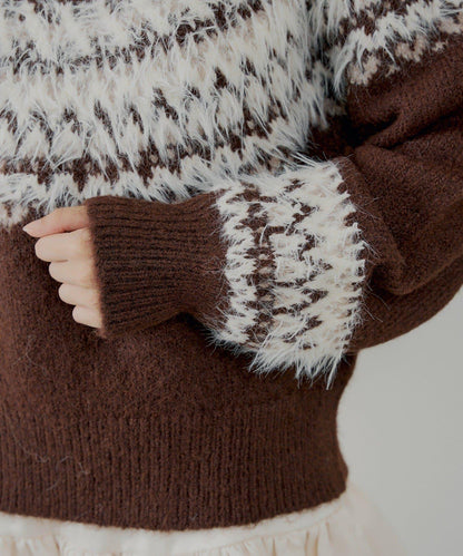 北歐風格寬鬆針織衫