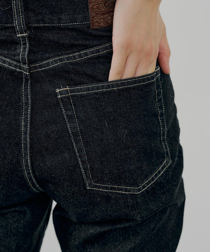 拼接補丁喇叭牛仔褲