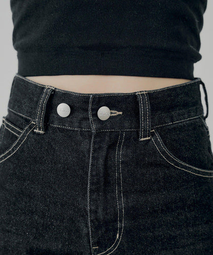 拼接補丁喇叭牛仔褲