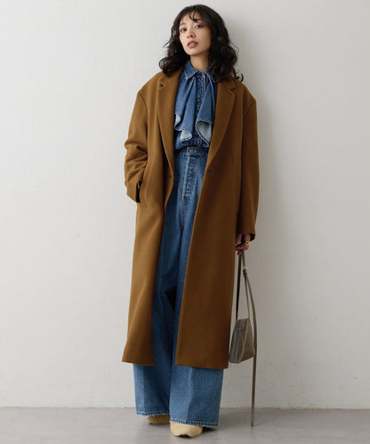 羊毛長款切斯特大衣