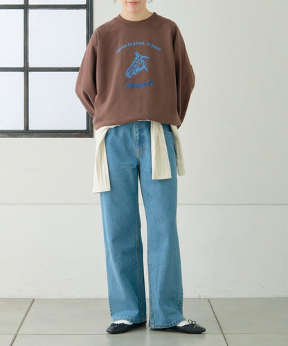 【GEVACO】加絨刺繡印花套頭衫