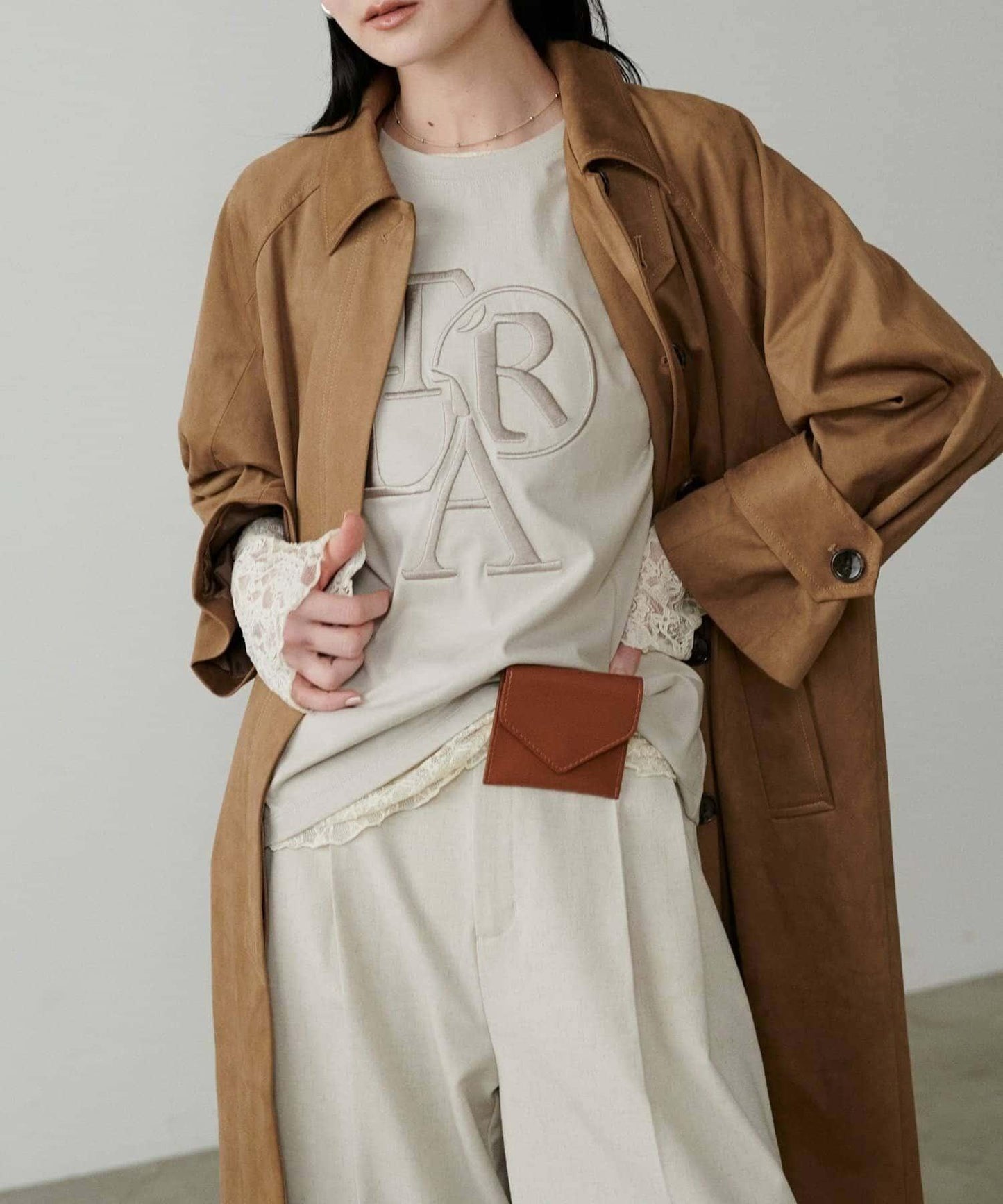 【LARUTA】加厚立體logo刺繡T恤