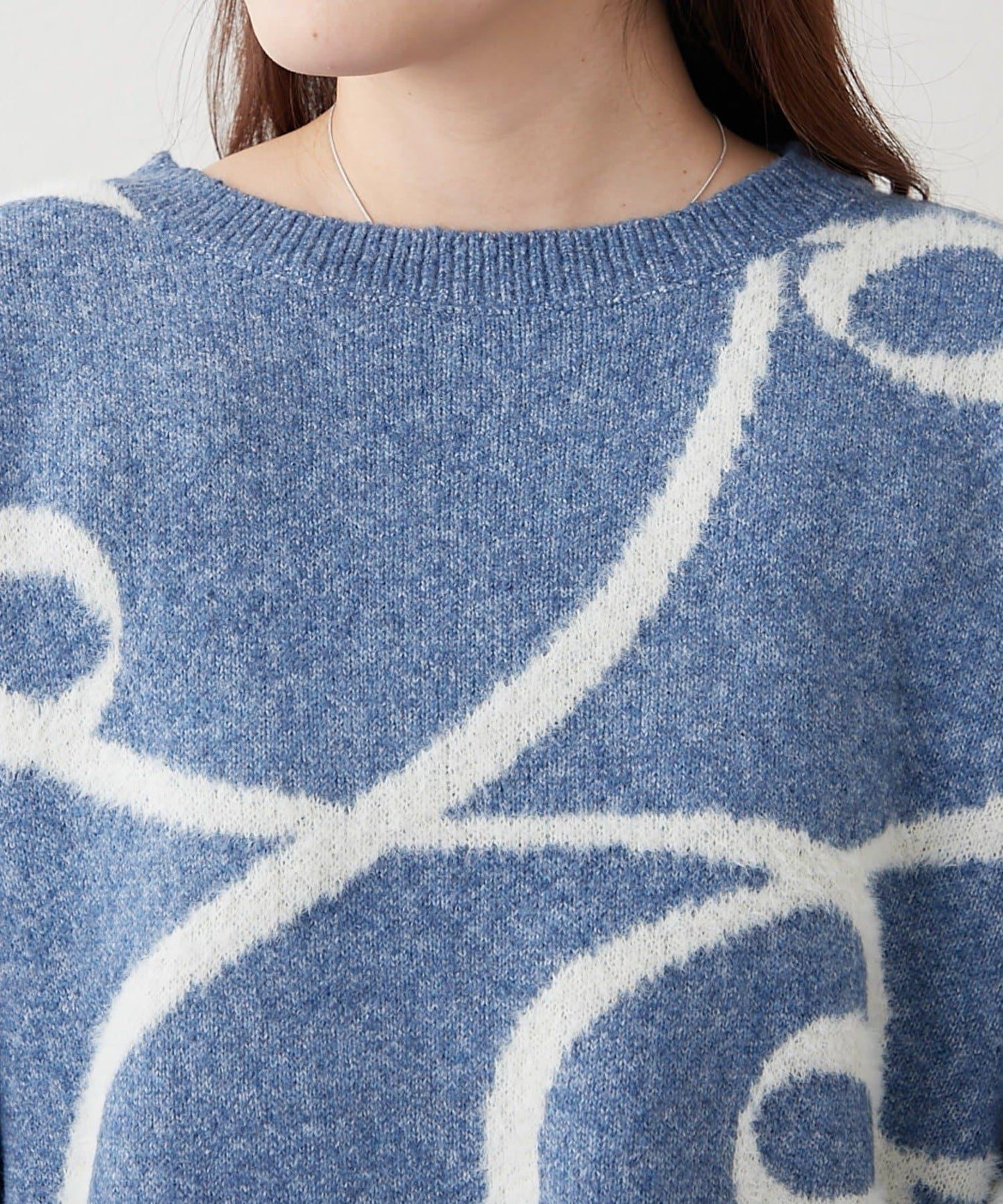 大蝴蝶結圖案針織衫