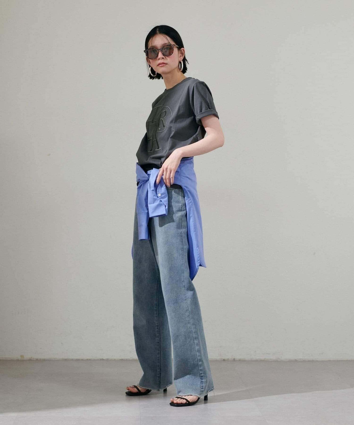 【LARUTA】加厚立體logo刺繡T恤