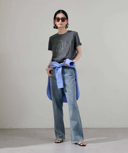 【LARUTA】加厚立體logo刺繡T恤