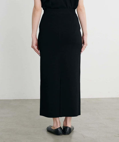 【LARUTA】防紫外線&接觸冷感簡約線條針織半身裙