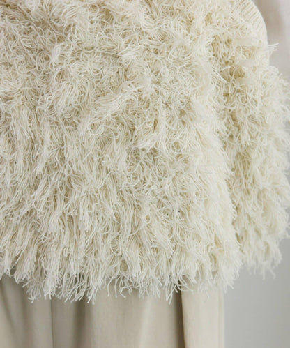 流蘇提花針織細肩帶背心