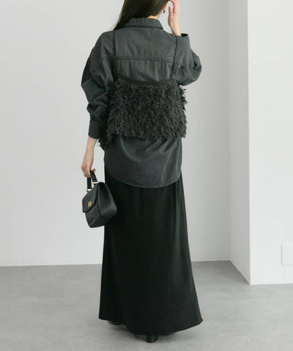 流蘇提花針織細肩帶背心