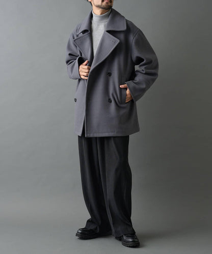 科技羊毛雙面半大衣