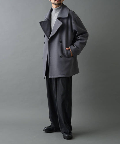 科技羊毛雙面半大衣