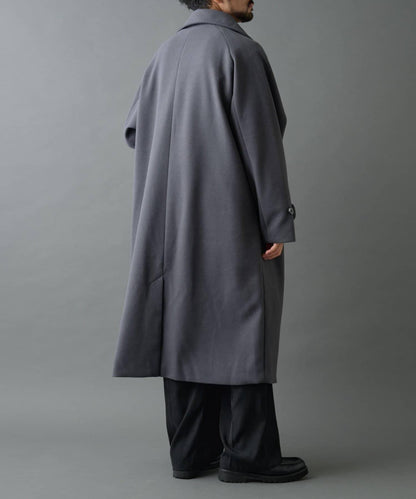 科技羊毛單排扣長款大衣