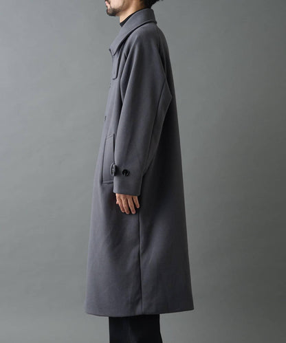 科技羊毛單排扣長款大衣