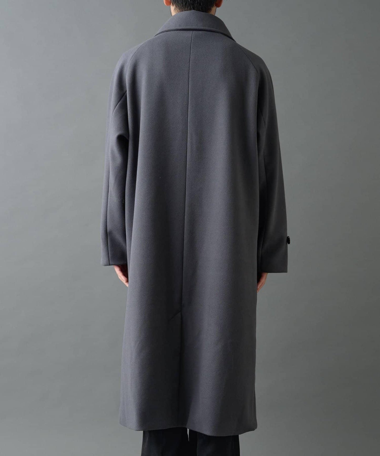 科技羊毛單排扣長款大衣