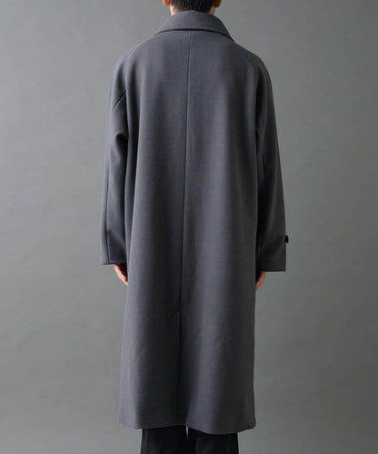 科技羊毛單排扣長款大衣
