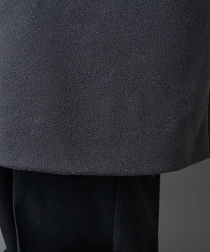 科技羊毛單排扣長款大衣