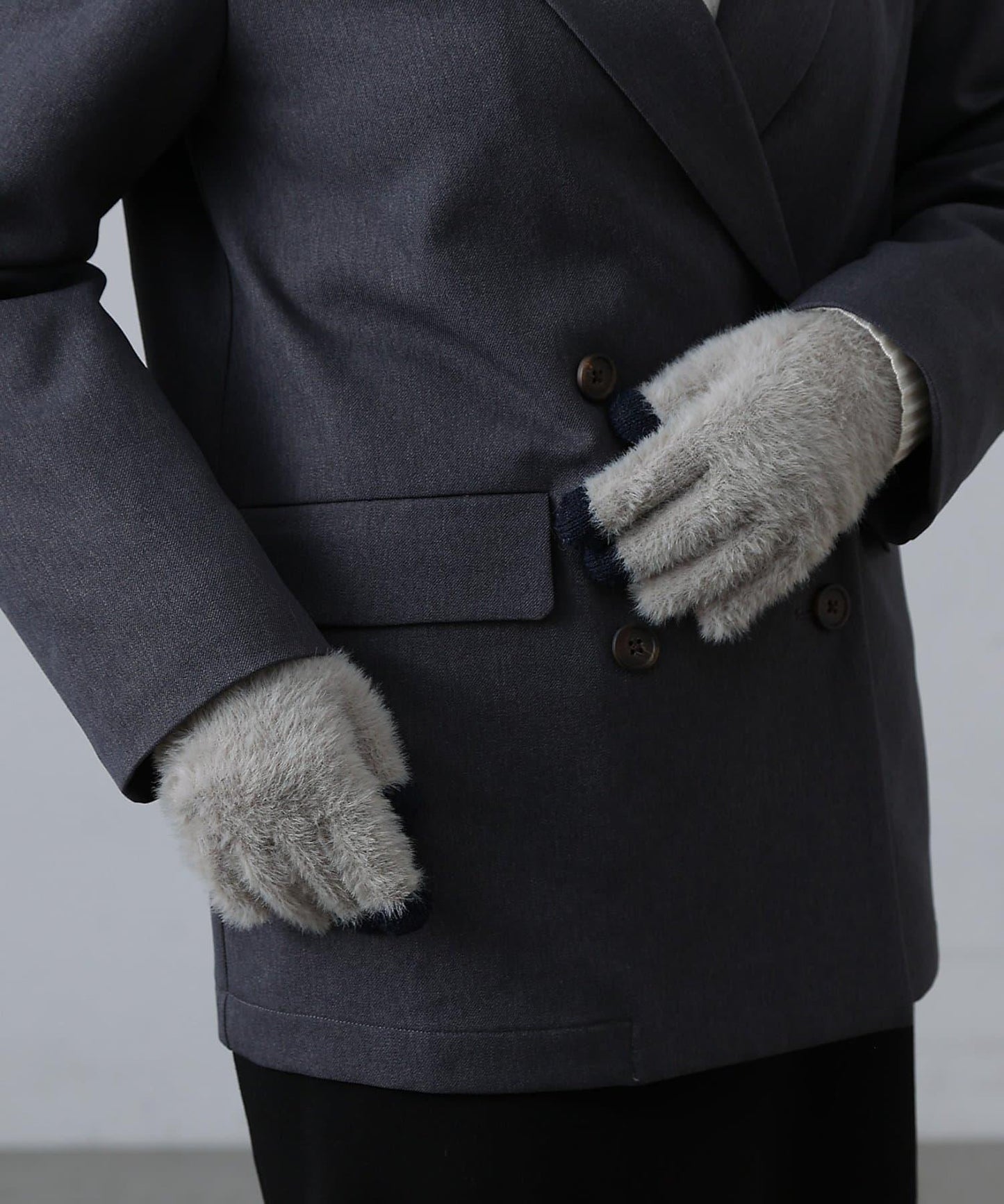 【復刻】可觸屏仿馬海毛保溼處理手套