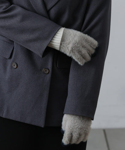 【復刻】可觸屏仿馬海毛保溼處理手套