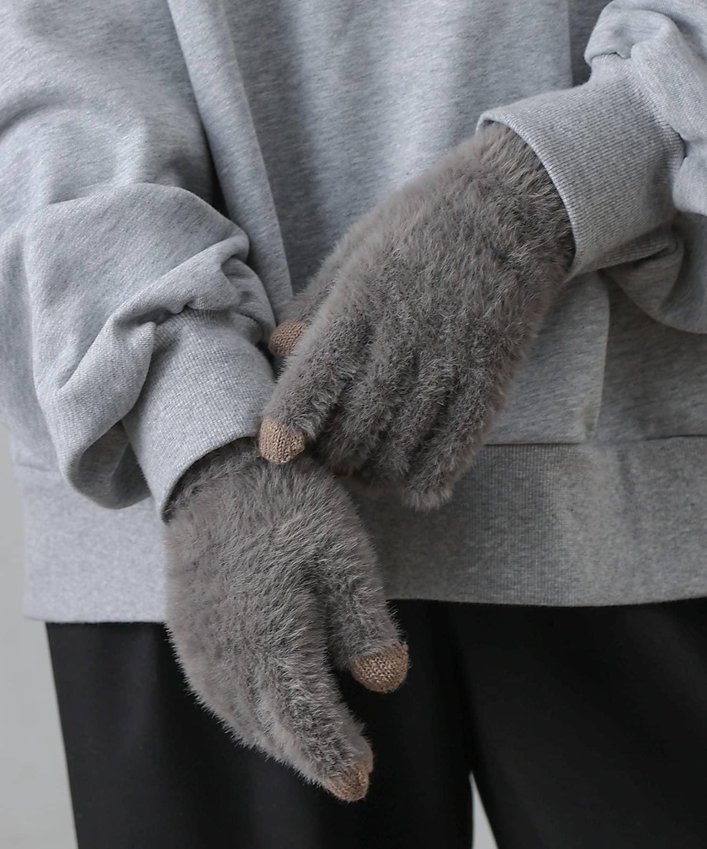 【復刻】可觸屏仿馬海毛保溼處理手套