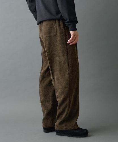 漸變色磨毛直筒西裝褲