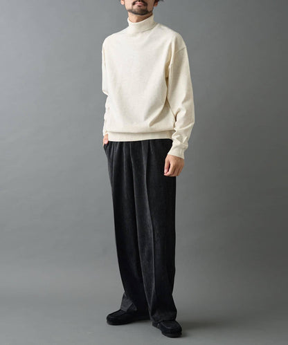 漸變色磨毛直筒西裝褲