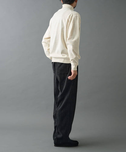 漸變色磨毛直筒西裝褲