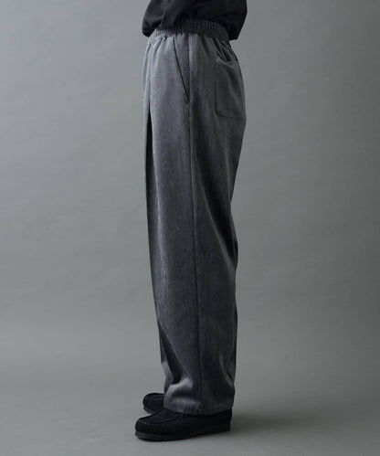 漸變色磨毛直筒西裝褲