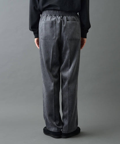 漸變色磨毛直筒西裝褲