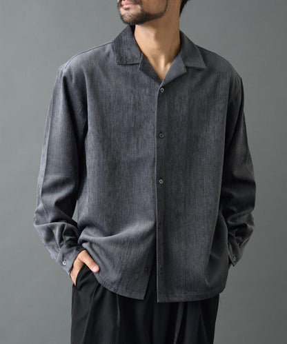 漸變色毛絨襯衫