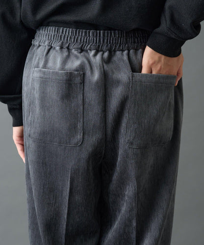 漸變色磨毛直筒西裝褲