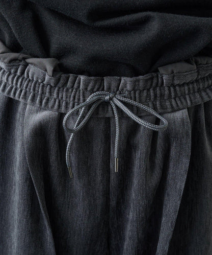 漸變色磨毛直筒西裝褲