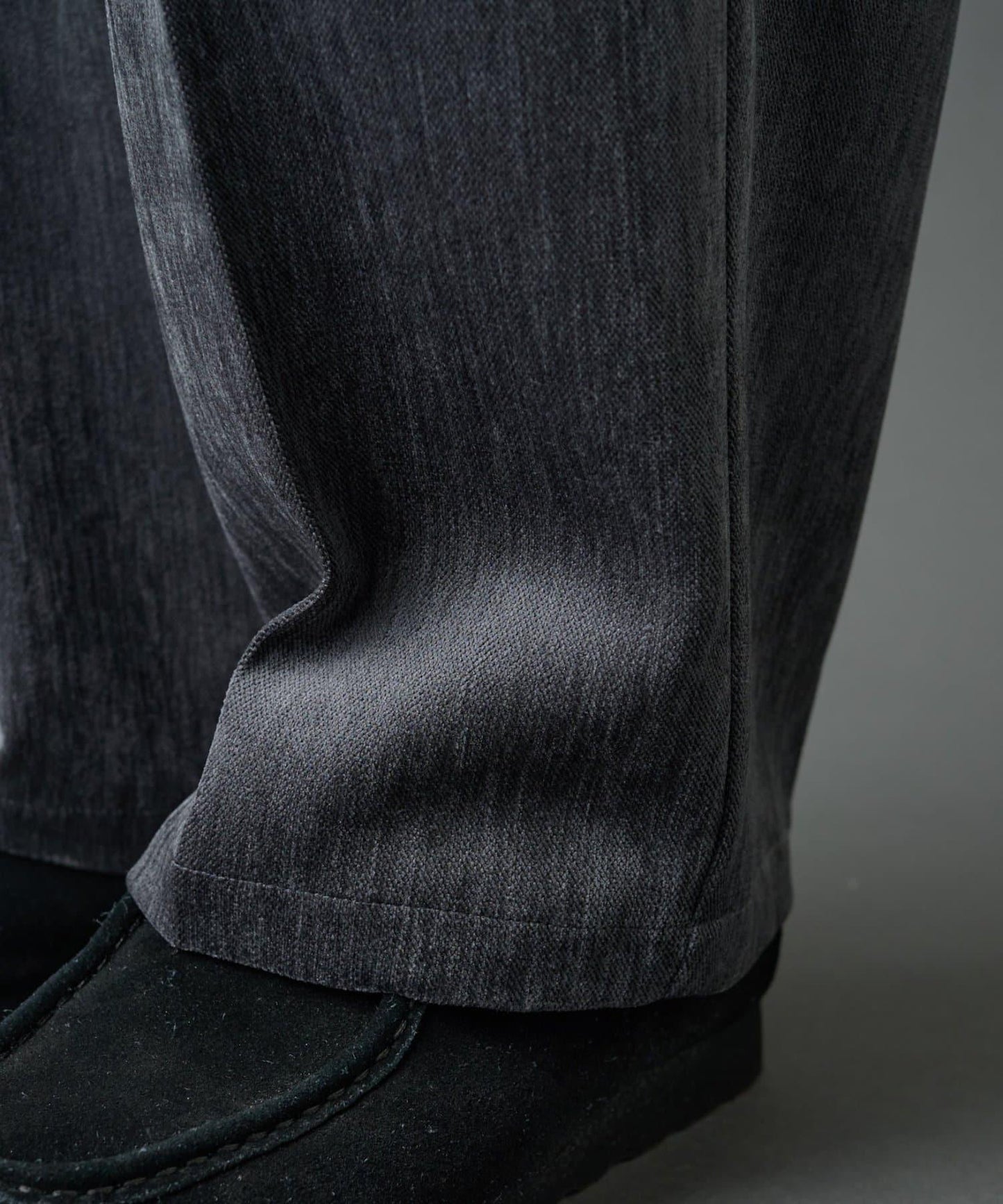 漸變色磨毛直筒西裝褲