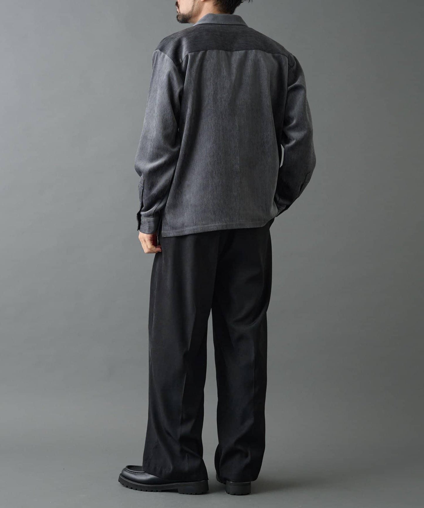 漸變色毛絨襯衫