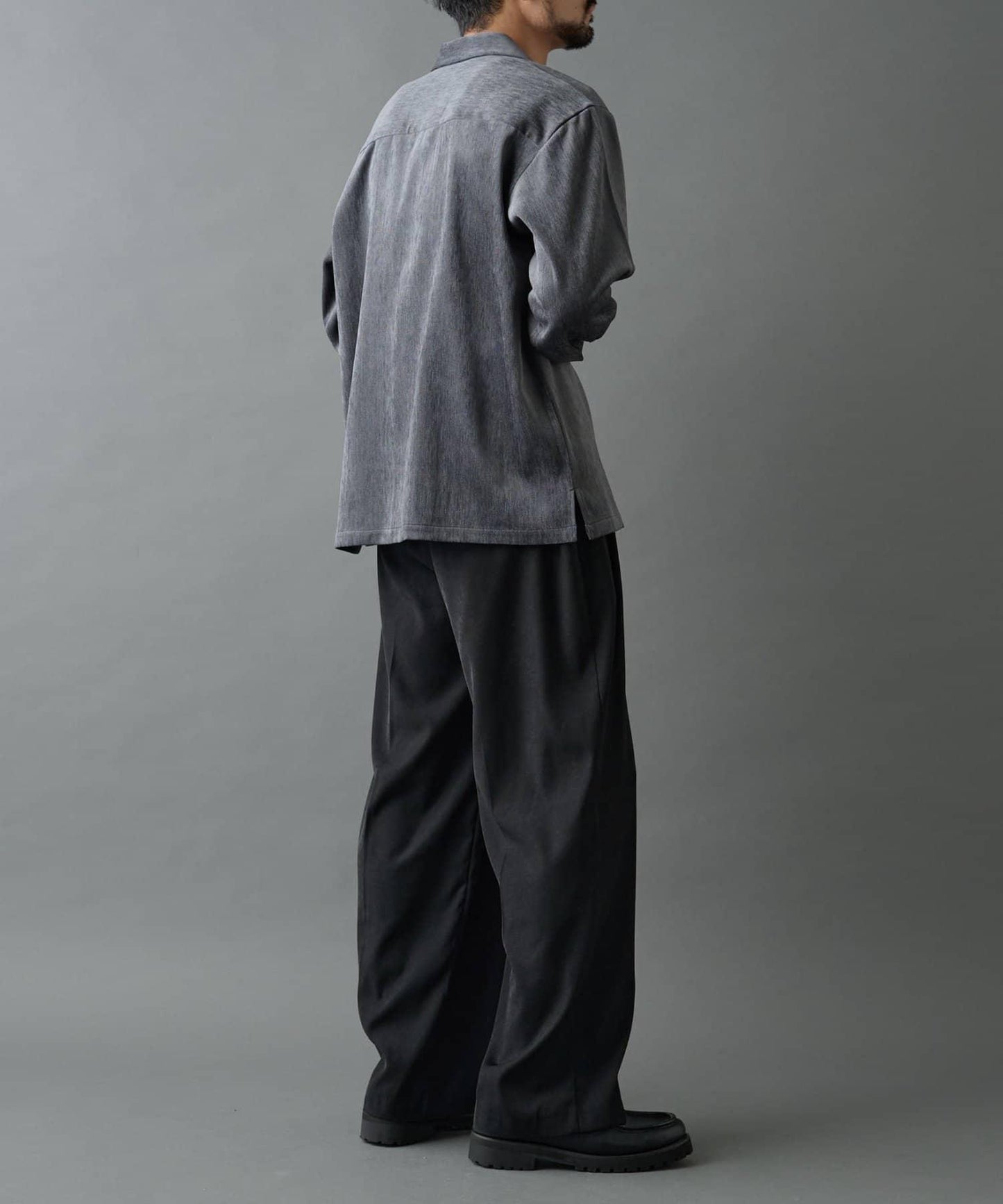 漸變色毛絨襯衫