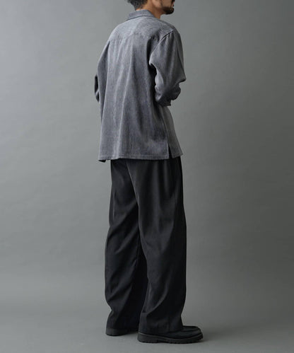 漸變色毛絨襯衫