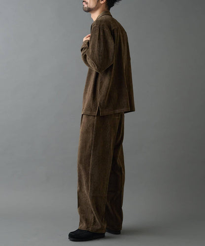 漸變色毛絨襯衫